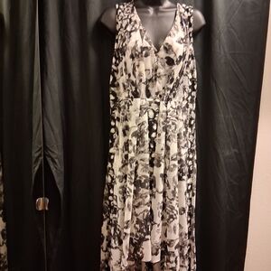Vera Wang Black and White High Low Dress